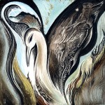 Caring For The Phoenix : 8" x 8" : Private Collection