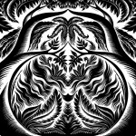 Pleasures of Nature 2 : 12" x 12" : Inks on scratchboard